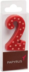 img 2 attached to 🎂 Papyrus No. 2 Red Polka Dots Birthday Candle (1-Count)