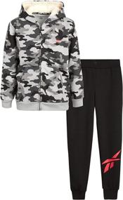 img 4 attached to Reebok Boys Sweatsuit Set Sweatpants Boys' Clothing in Active