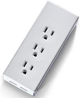 joule surge protector power strip with 3 outlets and 2 usb ports – portable for travel logo