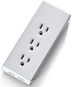 img 4 attached to Joule Surge Protector Power Strip With 3 Outlets And 2 USB Ports – Portable For Travel