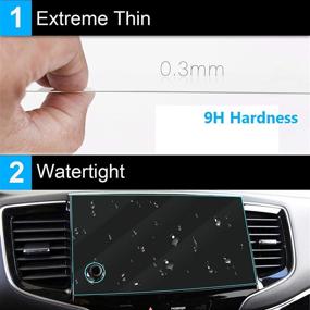 img 2 attached to 📺 TTCR-II Navigation Display Screen Protector - Honda Pilot 2019-2021, 8-Inch Console Touchscreen Protector, Tempered Glass Film with Precise Cut - Enhanced SEO