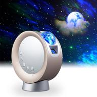 🌌 enhanced litenergy led sky projector light: galaxy lighting, nebula star night lamp with base & remote control - perfect for gaming room, home theater, bedroom, or captivating mood ambiance (gold) логотип