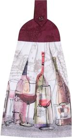 img 1 attached to 🍷 Wine-Themed Choice Tie Towel by Kay Dee Designs