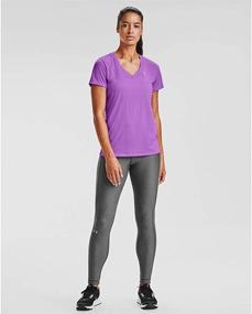 img 3 attached to 👚 Solid V-Neck Short Sleeve Tech Top for Women by Under Armour