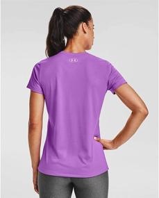 img 1 attached to 👚 Solid V-Neck Short Sleeve Tech Top for Women by Under Armour