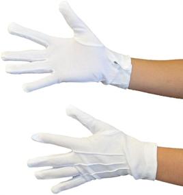 img 1 attached to Danzcue Child White Glove with Convenient Snap Back - A Perfect Pair for Young Performers!