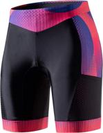 🏊 my kilometre women's triathlon shorts with 8” inseam, side pockets, and adjustable drawstring logo