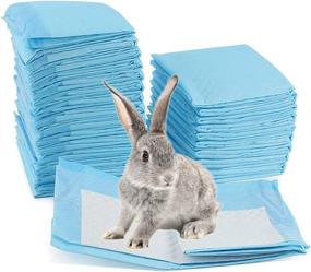 img 4 attached to 🐇 PINVNBY Rabbits Pee Pads - Premium Puppy Training Pads for Small Animals (50 PCS Blue)