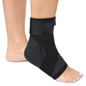 img 4 attached to 🦵 Enhance Performance with Breathable Ankle Compression Sleeve for Tendonitis Relief