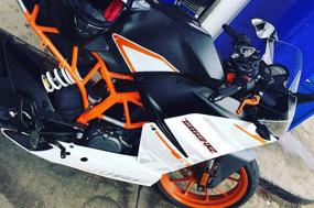 img 1 attached to Высококачественные короткие рычаги тормоза и сцепления для KTM RC125, RC200, RC390 - 2014-2021, 390 Adventure 2020-2021 (оранжевые)