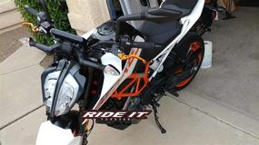 img 2 attached to Высококачественные короткие рычаги тормоза и сцепления для KTM RC125, RC200, RC390 - 2014-2021, 390 Adventure 2020-2021 (оранжевые)