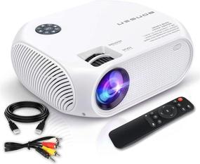 img 4 attached to 🎥 BONSEN Portable Video Projector 1080P - 150" Display, HD LED Mini Projector for Home with TV, PS4, HDMI, VGA, TF, AV, USB Compatibility and Remote Control - Outdoor Movie Projector