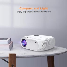 img 1 attached to 🎥 BONSEN Portable Video Projector 1080P - 150" Display, HD LED Mini Projector for Home with TV, PS4, HDMI, VGA, TF, AV, USB Compatibility and Remote Control - Outdoor Movie Projector