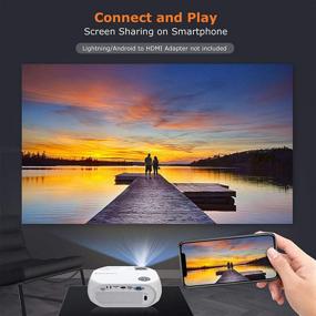 img 3 attached to 🎥 BONSEN Portable Video Projector 1080P - 150" Display, HD LED Mini Projector for Home with TV, PS4, HDMI, VGA, TF, AV, USB Compatibility and Remote Control - Outdoor Movie Projector