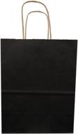 👜 jillson roberts bulk medium recycled kraft bags in 13 color varieties, black, 250-count (bmk921) logo