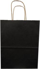 img 2 attached to 👜 Jillson Roberts Bulk Medium Recycled Kraft Bags in 13 Color Varieties, Black, 250-Count (BMK921)