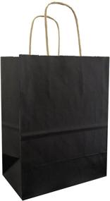 img 1 attached to 👜 Jillson Roberts Bulk Medium Recycled Kraft Bags in 13 Color Varieties, Black, 250-Count (BMK921)