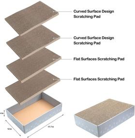 img 3 attached to WellQ Scratcher Cardboard Reversible Scratching