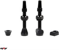 🚲 mbp alloy tubeless 40mm bicycle presta valve stems: fits most rims, 2 types of grommets included! logo