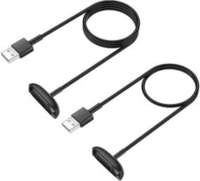 img 4 attached to ⚡️ [2-пак] Кабель зарядки для Fitbit Inspire 2 (Не для Inspire HR & Luxe) - Запасной кабель для зарядки аксессуара для Fitbit Inspire 2 фитнес-трекера (3,3 фт/1,0 фт)