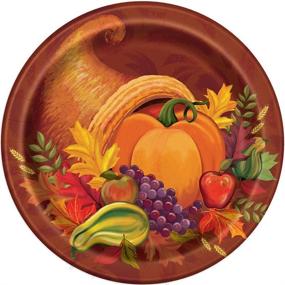 img 1 attached to 🍂 Autumn Harvest Thanksgiving Dinner Plates