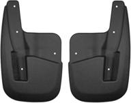 🚗 husky liners 2007-10 ford explorer sport trac mud guards - custom fit, black (56621) logo