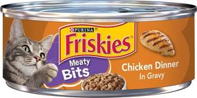 img 4 attached to 🐱 Purina Friskies Gravy Wet Cat Food; Meaty Chicken Dinner - (24) 5.5 oz. Cans