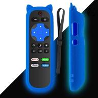 📺 universal yaotieci hu-rcris-21g remote control for hisense roku tv, compatible with netflix, hulu, roku, vudu button - enhanced with luminous protective case logo