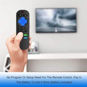 img 3 attached to 📺 Universal Yaotieci HU-RCRIS-21G Remote Control for Hisense Roku TV, Compatible with Netflix, Hulu, Roku, VUDU Button - Enhanced with Luminous Protective Case