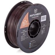 optimized abs filament for 3d printing by hatchbox - advanced additive manufacturing products logo