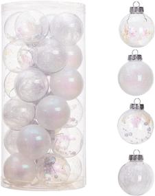 img 4 attached to Christmas Ornaments Shatterproof Plastic Decorations Seasonal Decor