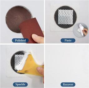 img 2 attached to 🔧 Spackle 10 Piece Kits: Self-Adhesive Patch for Quick, Safe Drywall Repair of Cracks, Graffiti, Holes, and More