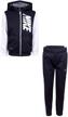 nike therma zip up two piece heather boys' clothing in clothing sets logo