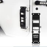 🔧 обновите свой jeep wrangler с v8 god матовыми черными металлическими складными дверными петлями шаги-ступеньками - идеально подходит для моделей 2007-2018 jk и jku (1 шт.) логотип
