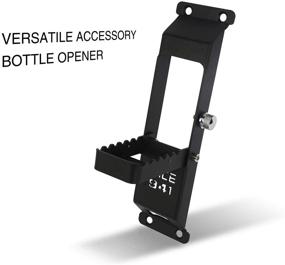 img 1 attached to 🔧 Upgrade Your Jeep Wrangler with the V8 GOD Matte Black Metal Folding Door Hinge Steps Foot Peg - Perfect Fit for 2007-2018 JK & JKU (1PC)
