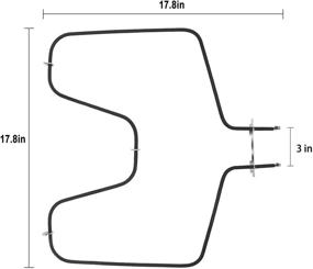 img 3 attached to 🔥 Premium Replacement Bake Heating Element for GE Hotpoint RCA Ovens by AMI PARTS WB44K10005