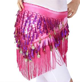 img 4 attached to 💃 Vibrant Triangle Purple Women's Accessories for a Dance-filled Style