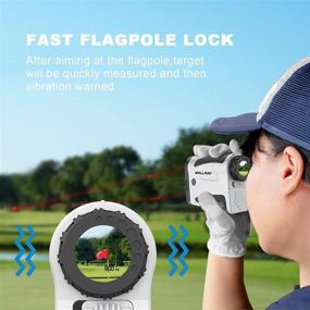 img 1 attached to 🎯 Laser Golf Rangefinder for Golf & Hunting: High-Precision Distance Measuring with Flag Pole Locking, Vibration Slope Function, and 7X Magnification