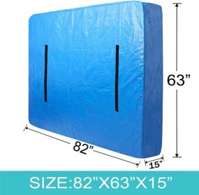 img 3 attached to ACOSEN Queen Size Mattress Bags: Reusable Cover with Heavy Duty Handles and Strong Zipper for Moving and Storage - Extra Thick Protector