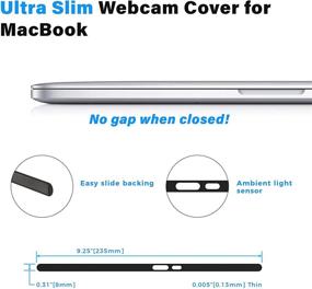 img 2 attached to 👁️ Eyebloc Webcam Cover for MacBook and MacBook Pro - Professional Edition with Patented Magnetic Slider Design, Safe Screen Closure, Ambient Light Sensor Compatibility