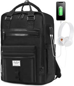 img 4 attached to Backpack Waterproof Backpacks Compartment Charging