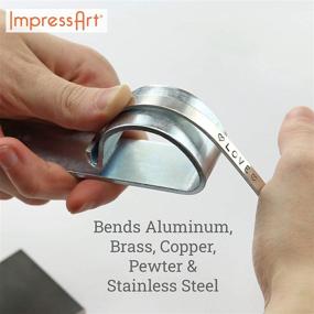 img 1 attached to 🔧 ImpressArt Bracelet Bending Bar Kit: Perfect Tool for Bending Metal Blank Bracelets, Cuffs, and Bangles for Metal Stamping & Engraving