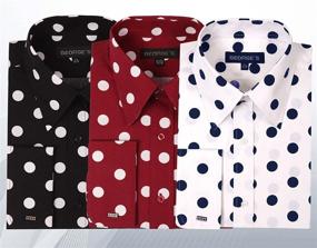 img 1 attached to 👔 Georges Polka Dot Shirt in Size 17 17 34 35