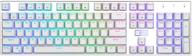 🔥 huo ji e-yooso z-88 rgb mechanical gaming keyboard, programmable rgb backlit, blue switches - clicky, wired 104 keys hot swappable for mac, pc, silver white - optimize your search! logo