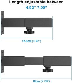 img 3 attached to 🔊 Универсальное крепление настенное для Soundbar: регулируемая полка для Yamaha, Samsung, Onn, Roku, JBL, Polk Audio, Vizio, Sony, Bose и других брендов - Комплект креплений