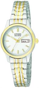 img 4 attached to Citizen Eco-Drive Expansion Band Watch for Women with Day/Date Functionality, Model EW3154-90A