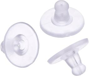img 3 attached to 🔘 Outus 1000 Pcs Clear Rubber Earring Safety Backs Stoppers