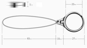 img 1 attached to MONCA Блеск Cubic Ring держатель для мобильного телефона с подставкой - универсальное крепление для чехла для USB-накопителя, ключей и других предметов (золотой кулон-кольцо)