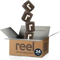 🌿 reel bamboo toilet paper - 24 rolls - 3-ply, tree-free & sustainable – eco-friendly, plastic-free packaging logo