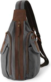 img 4 attached to SchedWit Crossbody Backpack Shoulder Rucksack